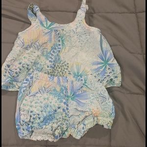 Adorable Tea tropical romper set